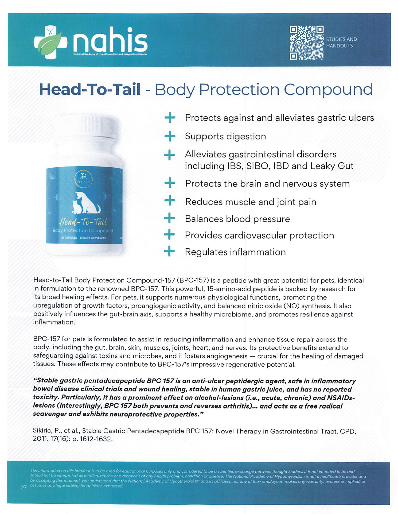 Head-To-Tail Body Protection Compound