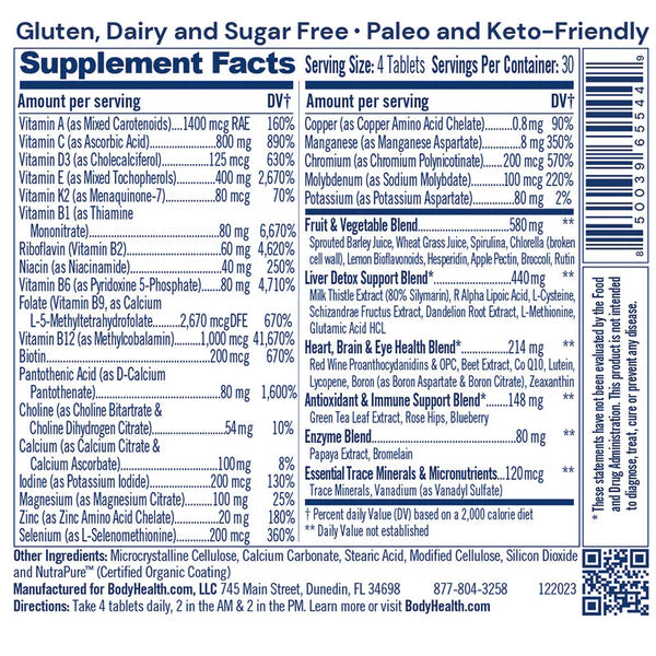 BodyHealth Multi Complete 120 ct.