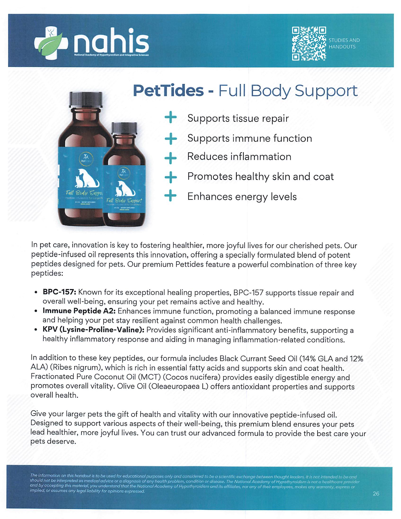 PetTides Full Body Support