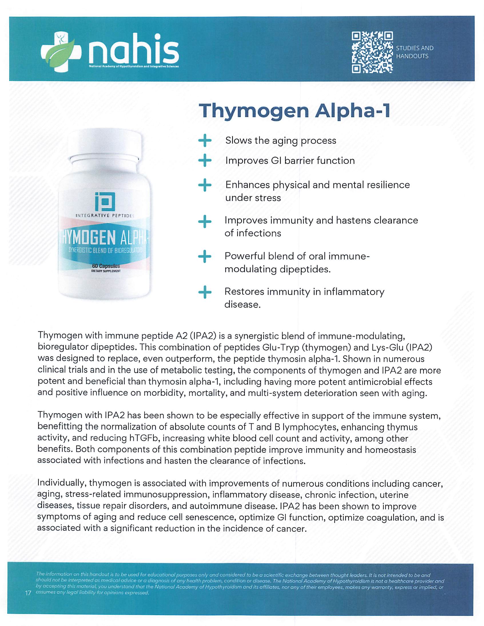 Thymogen Alpha Peptides