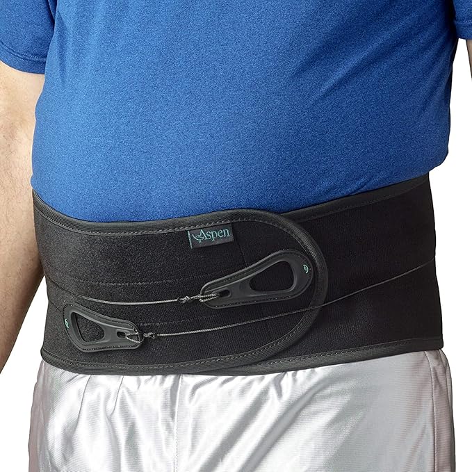 Lumbar Support Back Brace, Patented Pulley System with Targeted Compression, Pain Relief for Men & Women, Large, 36"-42"
