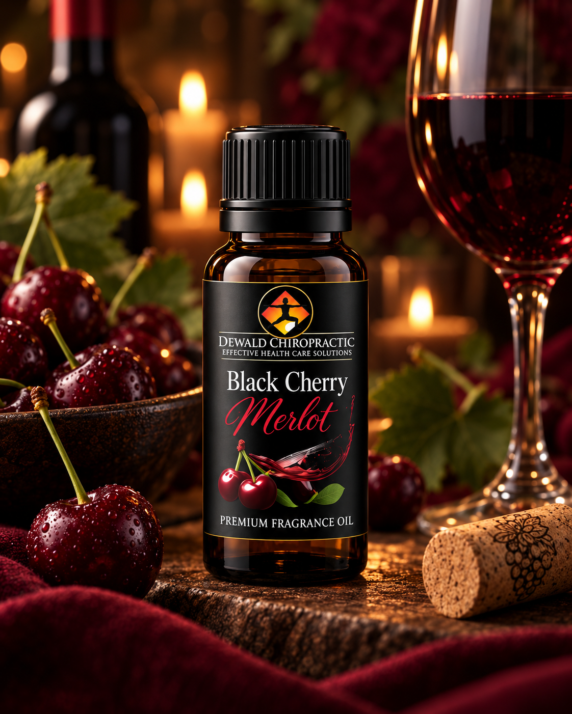 Black Cherry Merlot Fragrance Oil | Rich Dark Cherry Wine Scent | 5ml & 10ml