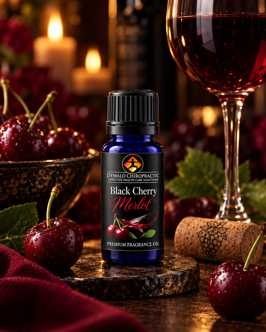 Black Cherry Merlot Fragrance Oil | Rich Dark Cherry Wine Scent | 5ml & 10ml