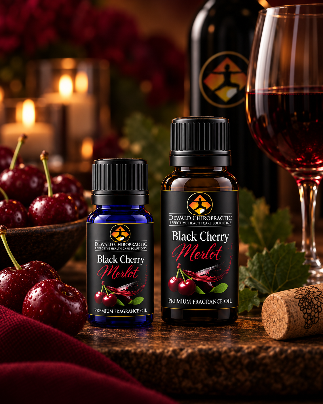 Black Cherry Merlot Fragrance Oil | Rich Dark Cherry Wine Scent | 5ml & 10ml