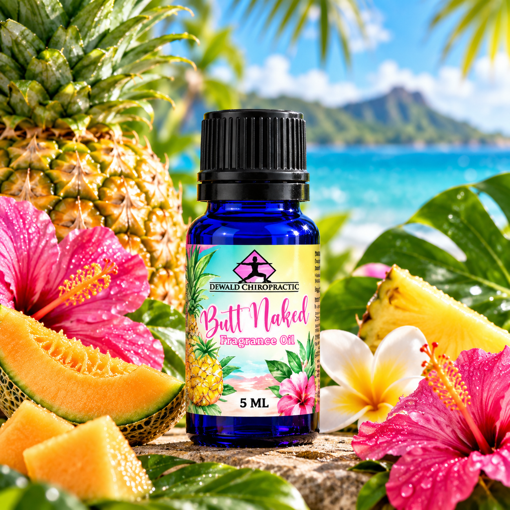 Butt Naked Fragrance Oil | Tropical Pineapple Cherry Vanilla Scent | 5ml & 10ml