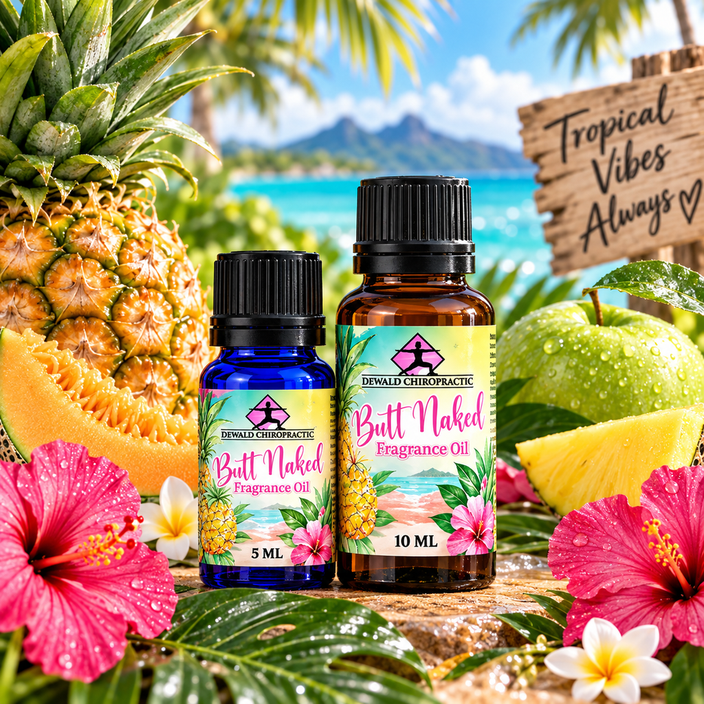 Butt Naked Fragrance Oil | Tropical Pineapple Cherry Vanilla Scent | 5ml & 10ml