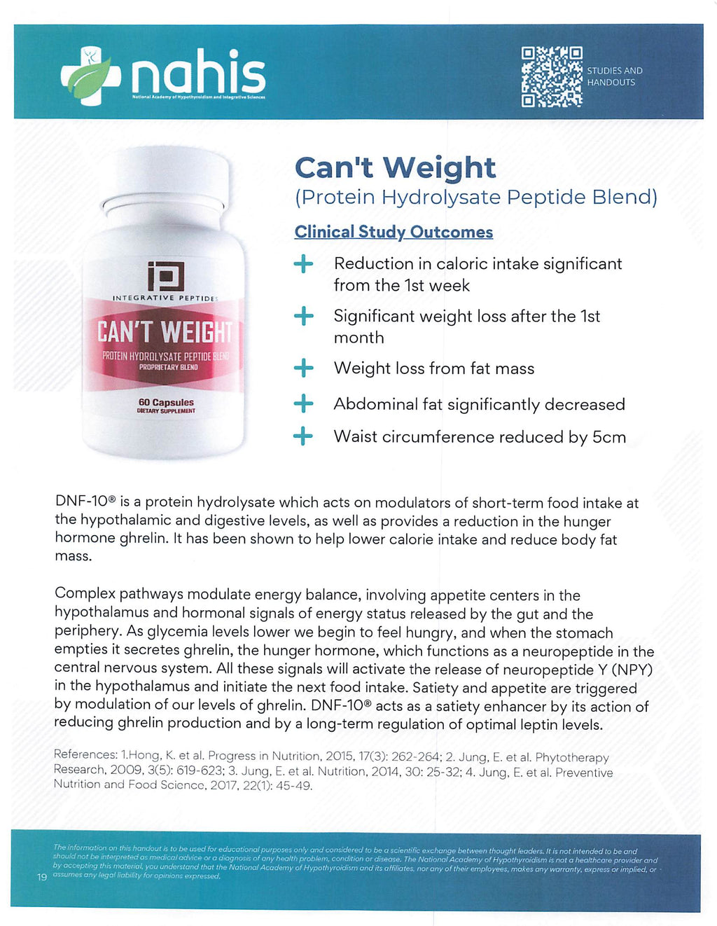Can't Weight Peptide