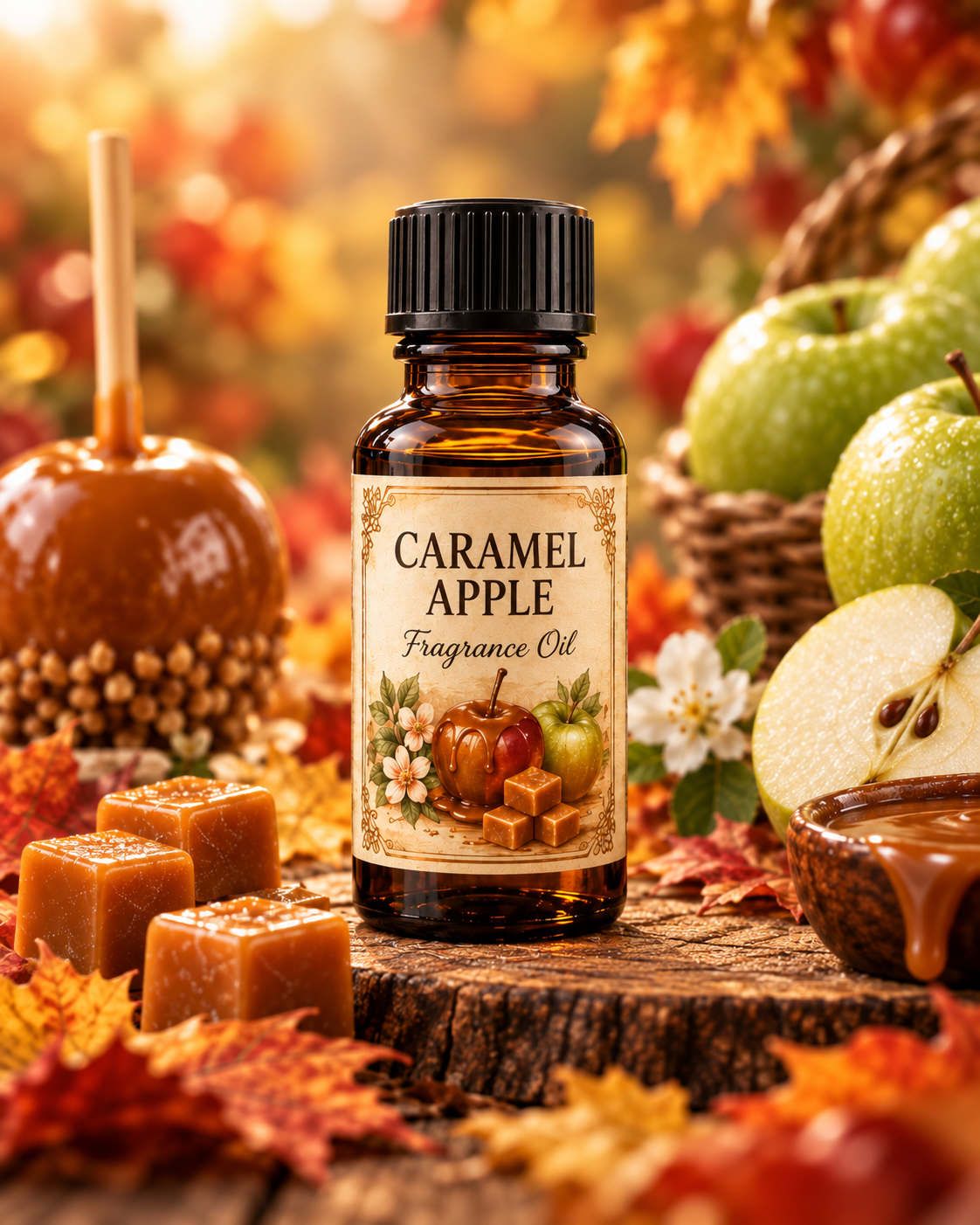 Caramel Apple Fragrance Oil | Crisp Apple Warm Caramel Vanilla | 5ml & 10ml