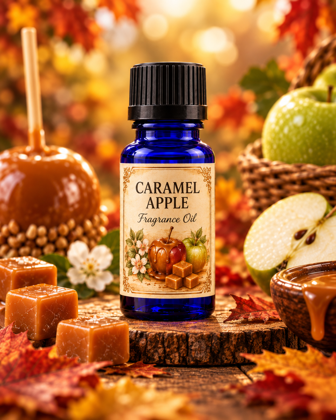 Caramel Apple Fragrance Oil | Crisp Apple Warm Caramel Vanilla | 5ml & 10ml