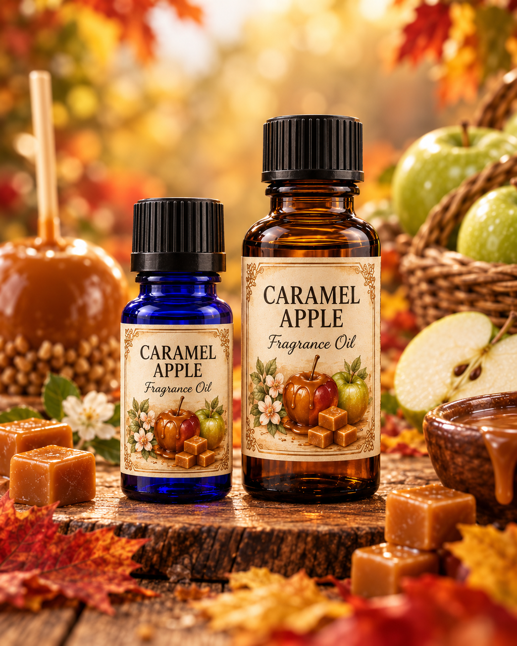 Caramel Apple Fragrance Oil | Crisp Apple Warm Caramel Vanilla | 5ml & 10ml