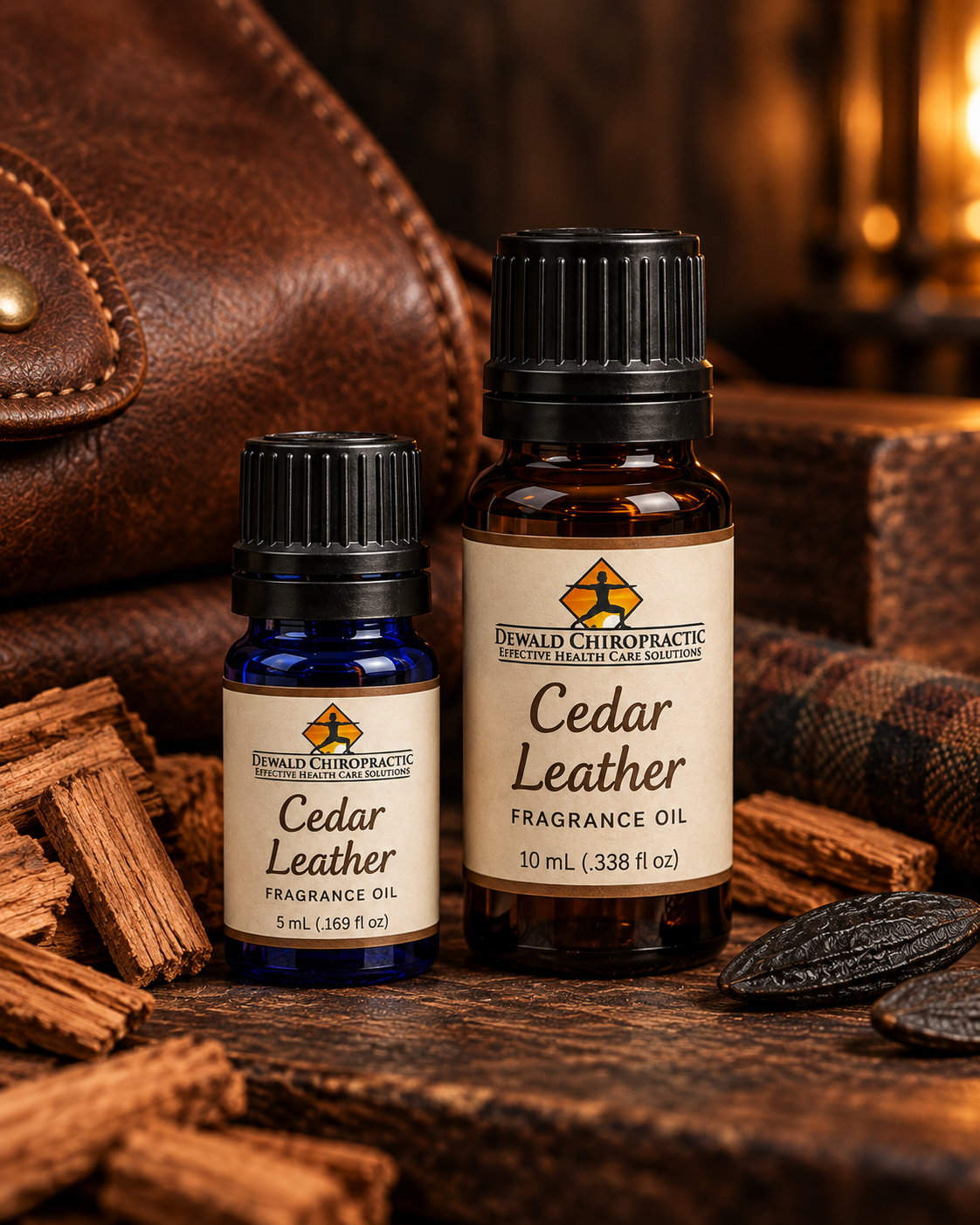 Cedar Leather Fragrance Oil | Woodsy Amber Musk Tonka Scent | 5ml & 10ml
