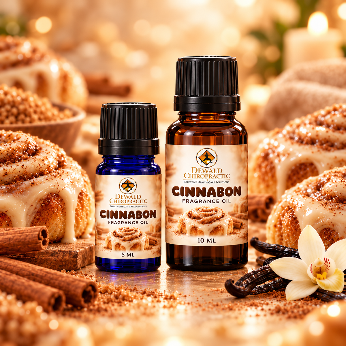 Cinnabon Fragrance Oil | Cinnamon Roll Vanilla Bakery Scent | Candle Soap Diffuser Oil | 5ml & 10ml
