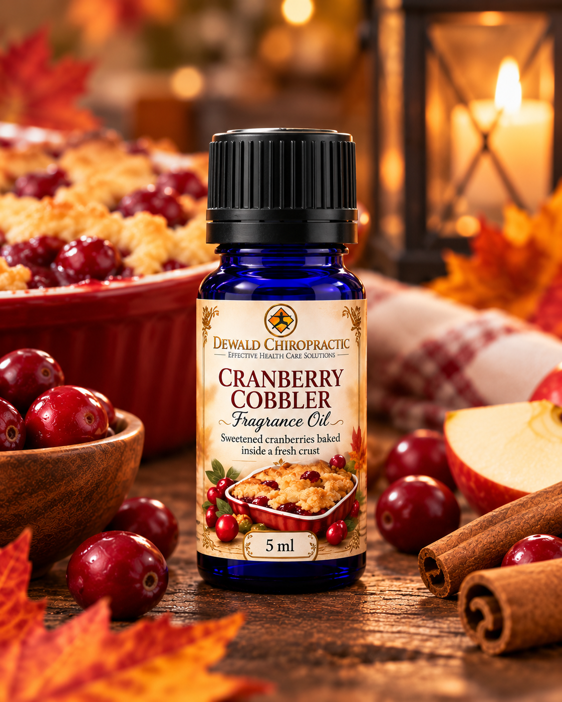 Cranberry Cobbler Fragrance Oil | Cranberry Baked Crust Warm Spice | 5ml & 10ml