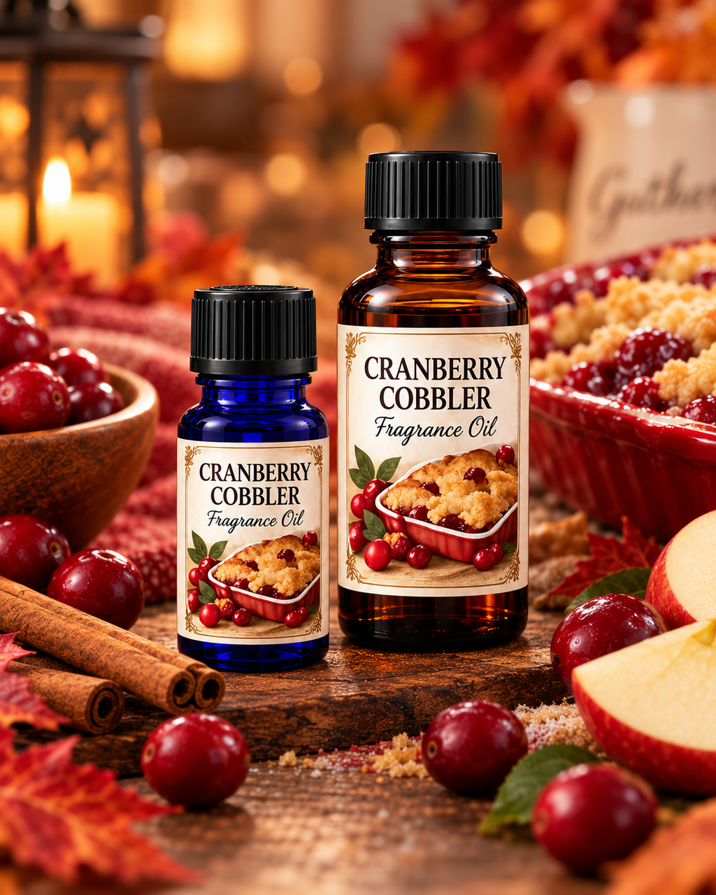 Cranberry Cobbler Fragrance Oil | Cranberry Baked Crust Warm Spice | 5ml & 10ml