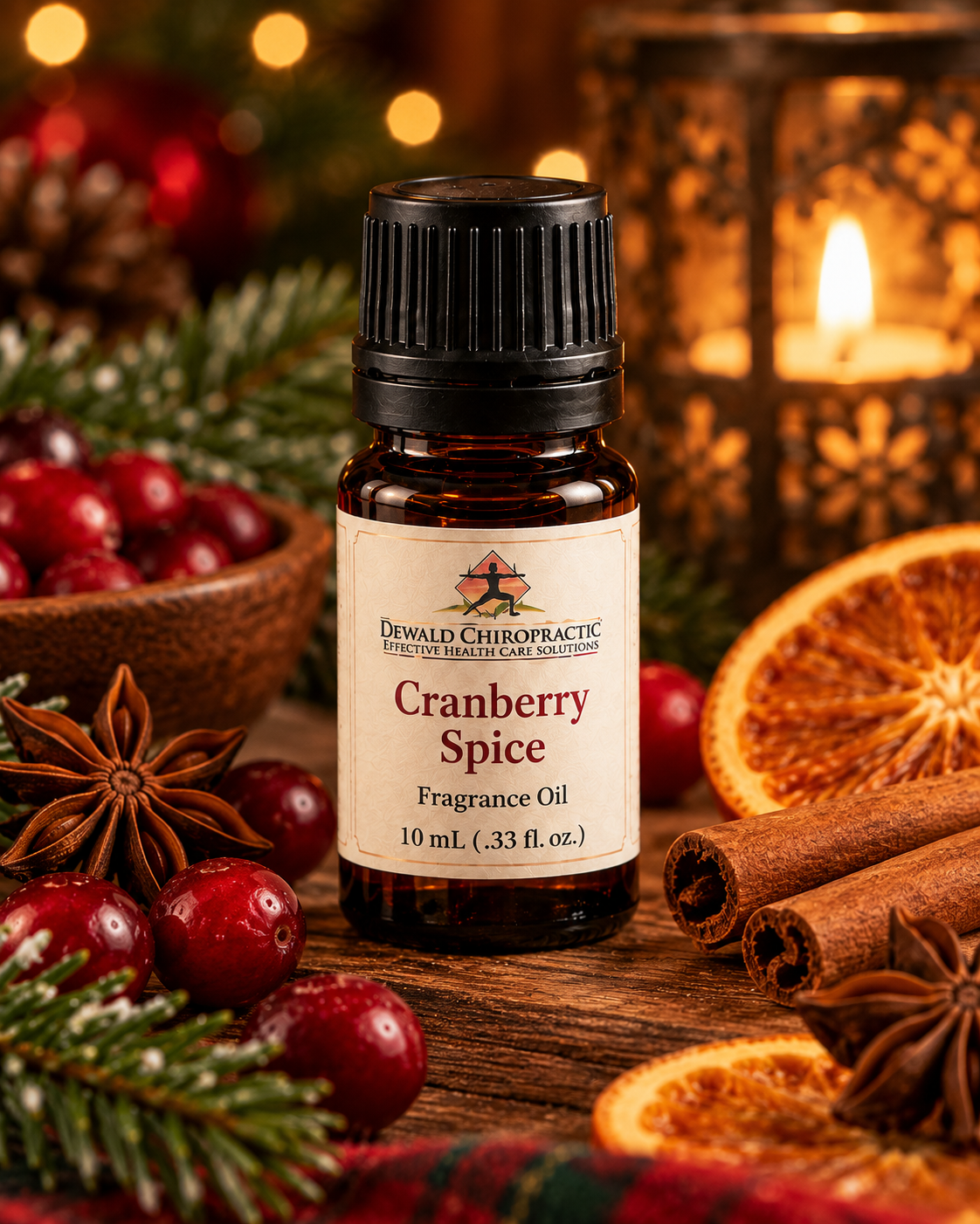 Cranberry Spice Fragrance Oil | Fresh Cranberry Citrus Holiday Spice | 5ml & 10ml