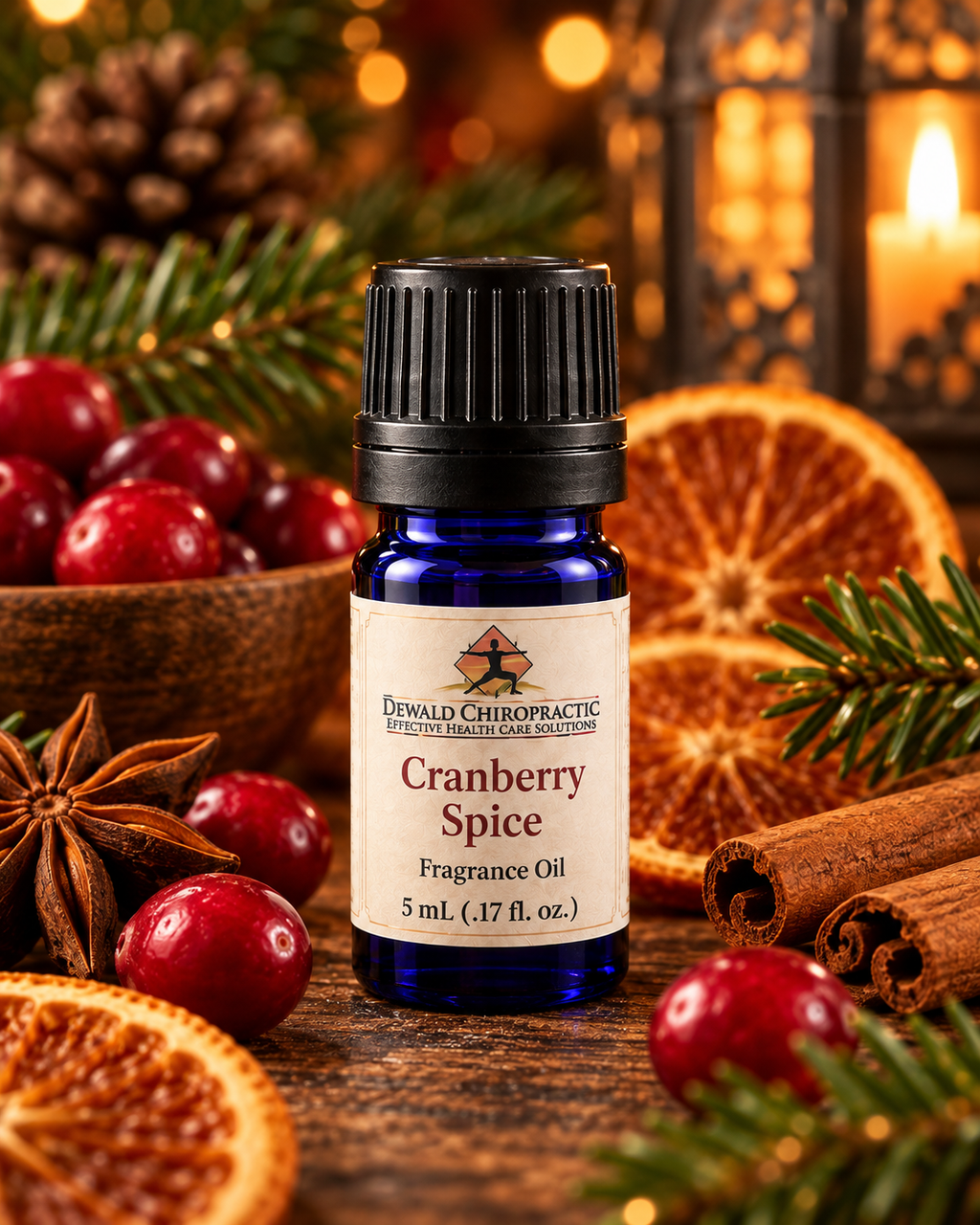 Cranberry Spice Fragrance Oil | Fresh Cranberry Citrus Holiday Spice | 5ml & 10ml