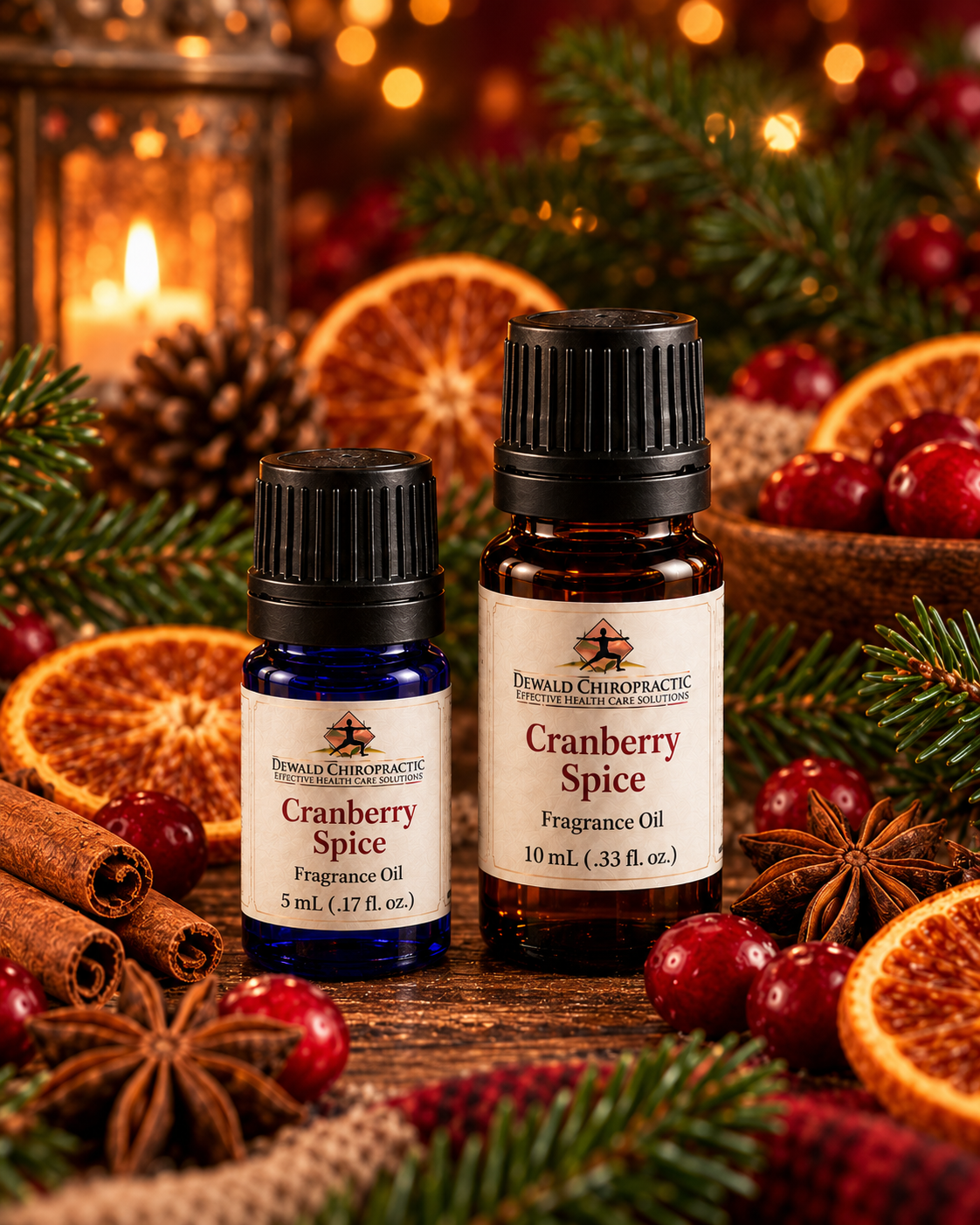 Cranberry Spice Fragrance Oil | Fresh Cranberry Citrus Holiday Spice | 5ml & 10ml