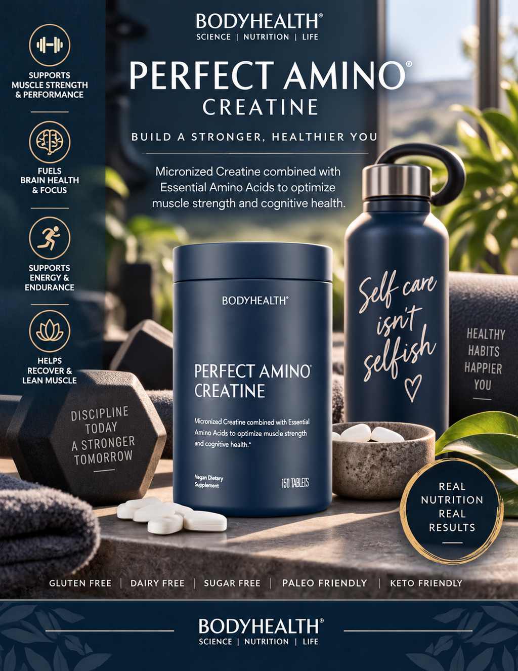 BodyHealth PerfectAmino Creatine Tablets