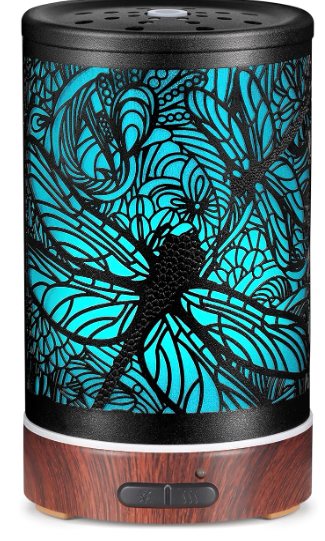Dragonfly Mandala Color Changing Essential Oil Diffuser