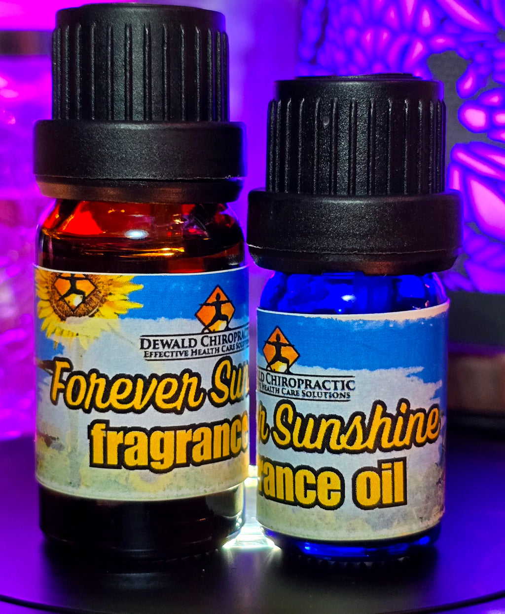 Forever Sunshine Fragrance Oil 5ml and 10ml bottles Dewald Chiropractic Spa