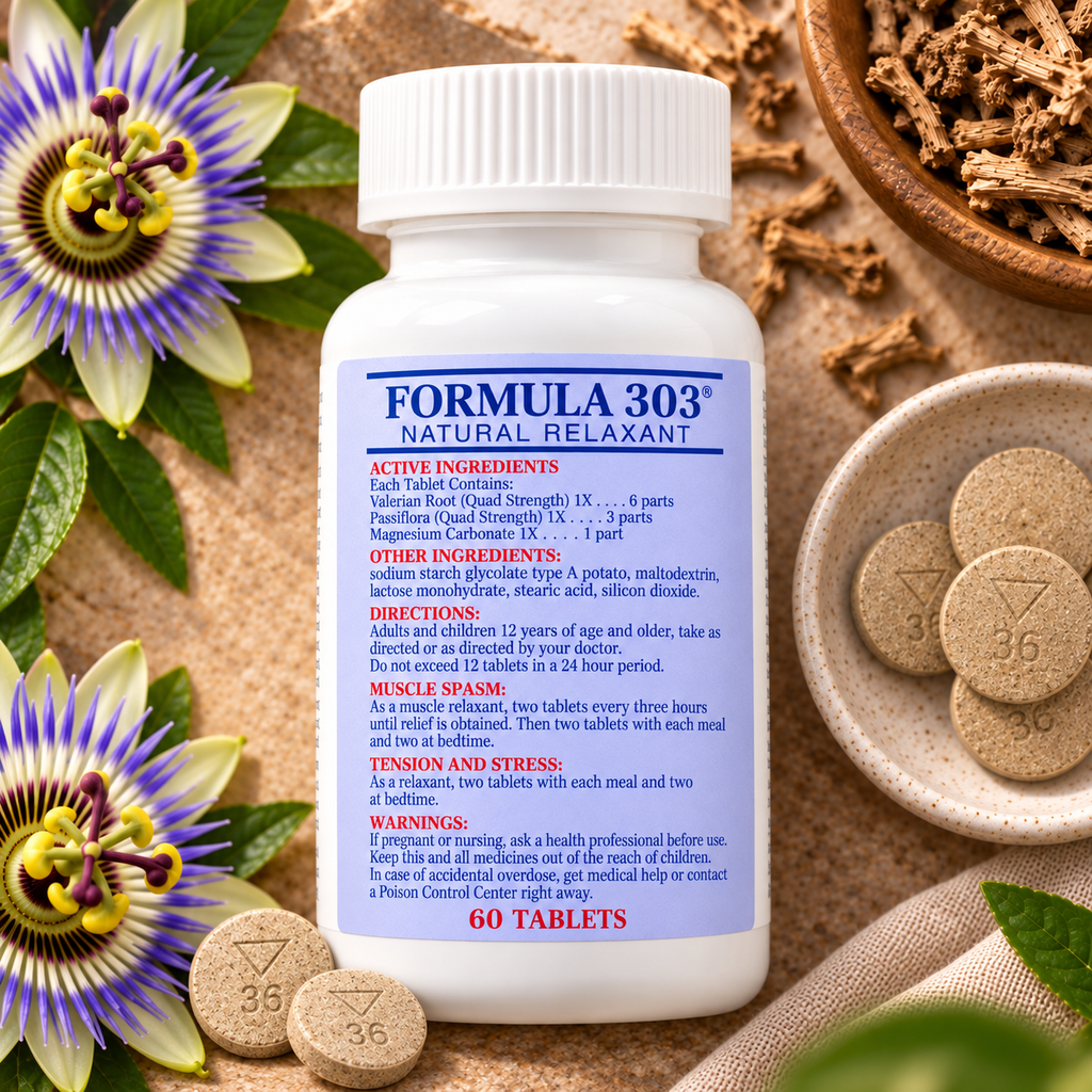 Formula 303 Natural Muscle Relaxant (60 Tablets)