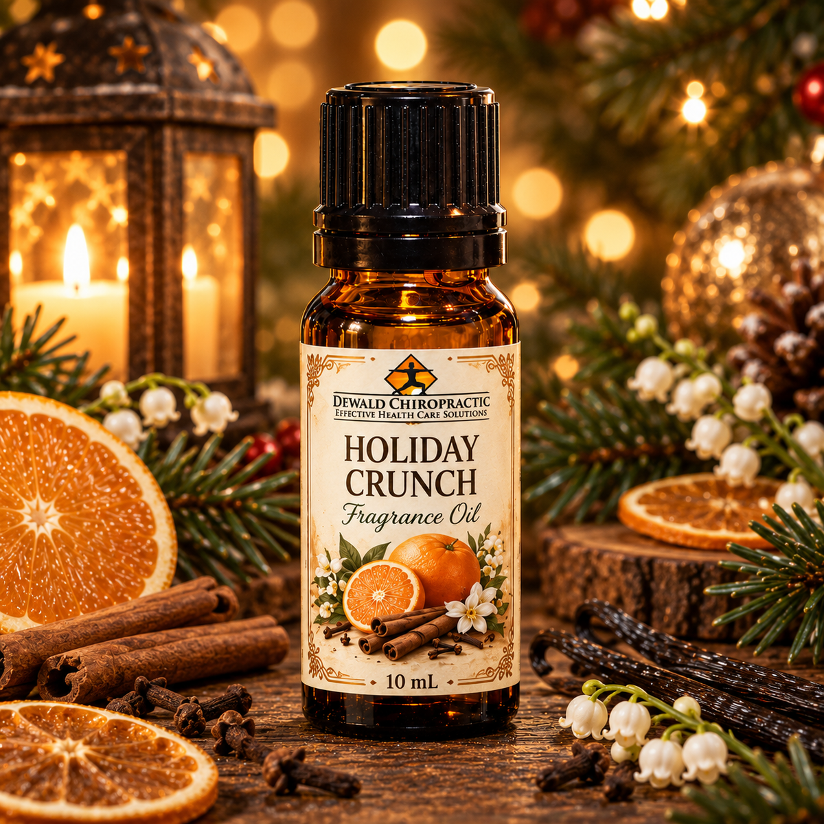 Holiday Crunch Fragrance Oil | Festive Citrus, Spice & Vanilla | 5ml & 10ml