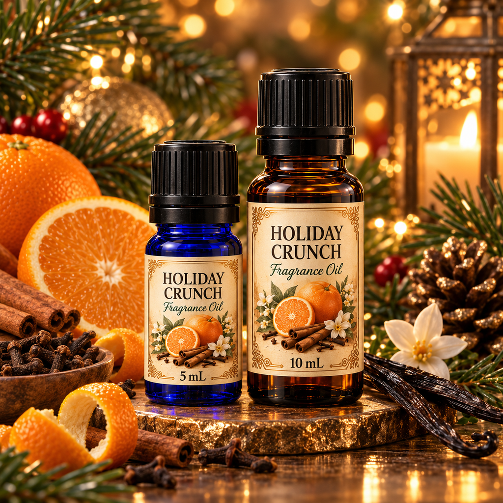 Holiday Crunch Fragrance Oil | Festive Citrus, Spice & Vanilla | 5ml & 10ml