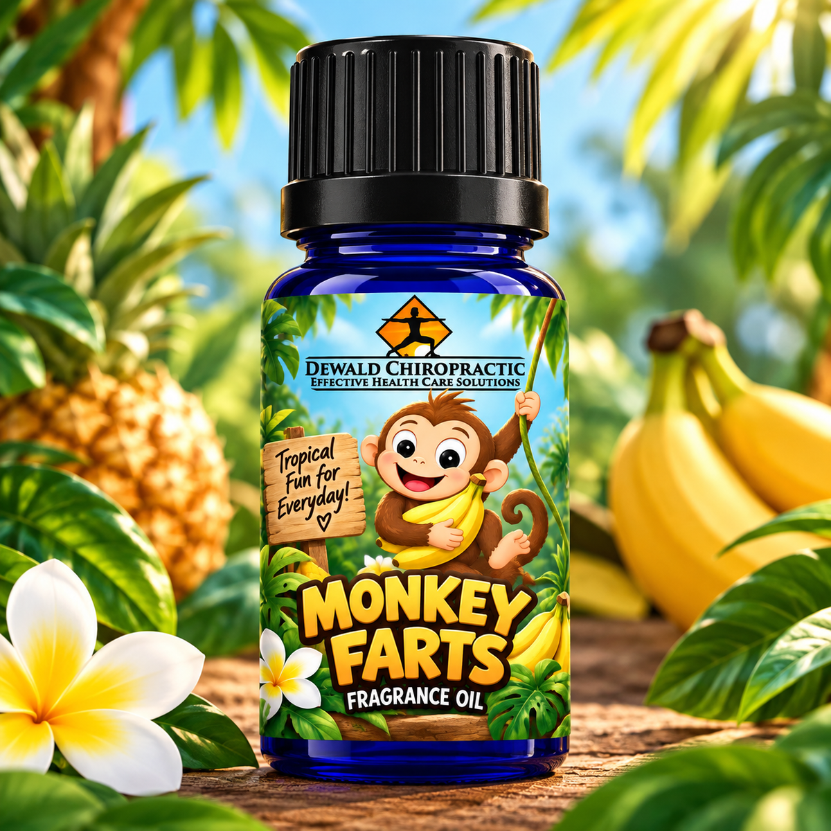 Monkey Farts Fragrance Oil | Tropical Banana Pineapple Vanilla Scent | 5ml & 10ml