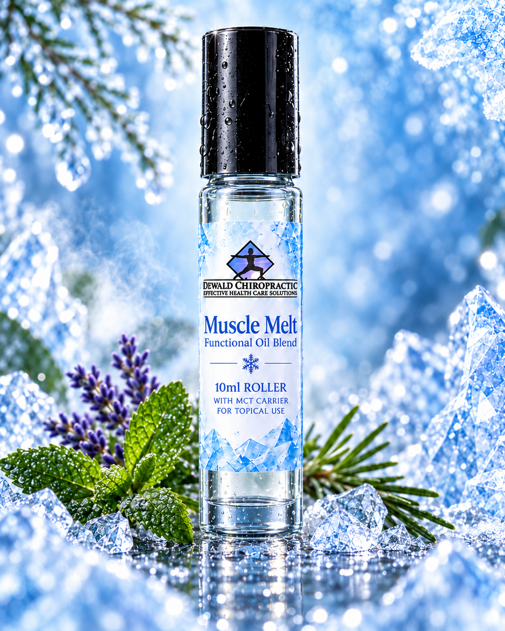 Muscle Melt Functional Oil Blend | Peppermint Eucalyptus Ginger Rosemary | 5ml & Roller