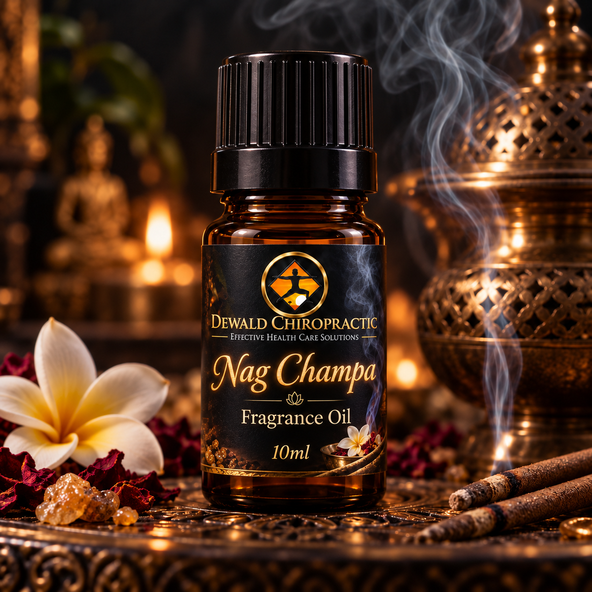 Nag Champa Fragrance Oil | Incense Inspired Sandalwood Vanilla Musk | 5ml & 10ml