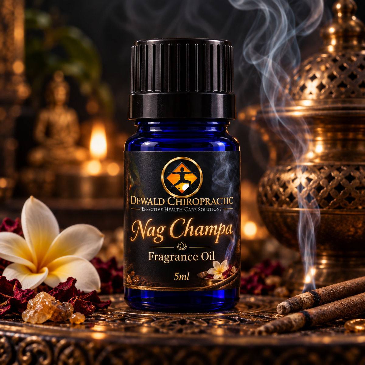 Nag Champa Fragrance Oil | Incense Inspired Sandalwood Vanilla Musk | 5ml & 10ml