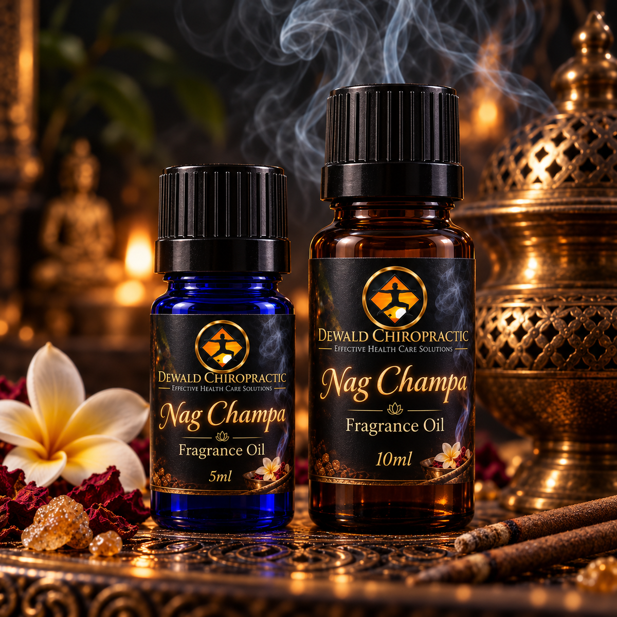 Nag Champa Fragrance Oil | Incense Inspired Sandalwood Vanilla Musk | 5ml & 10ml