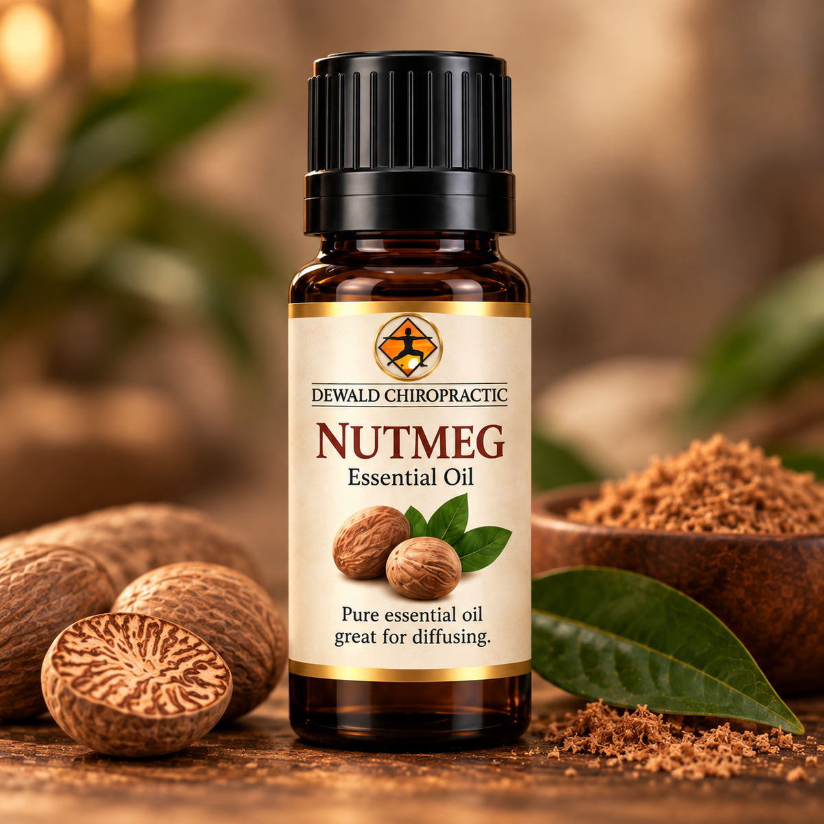 Nutmeg Essential Oil (Myristica fragrans) | Warm Spicy Aromatherapy Oil | 5ml & 10ml