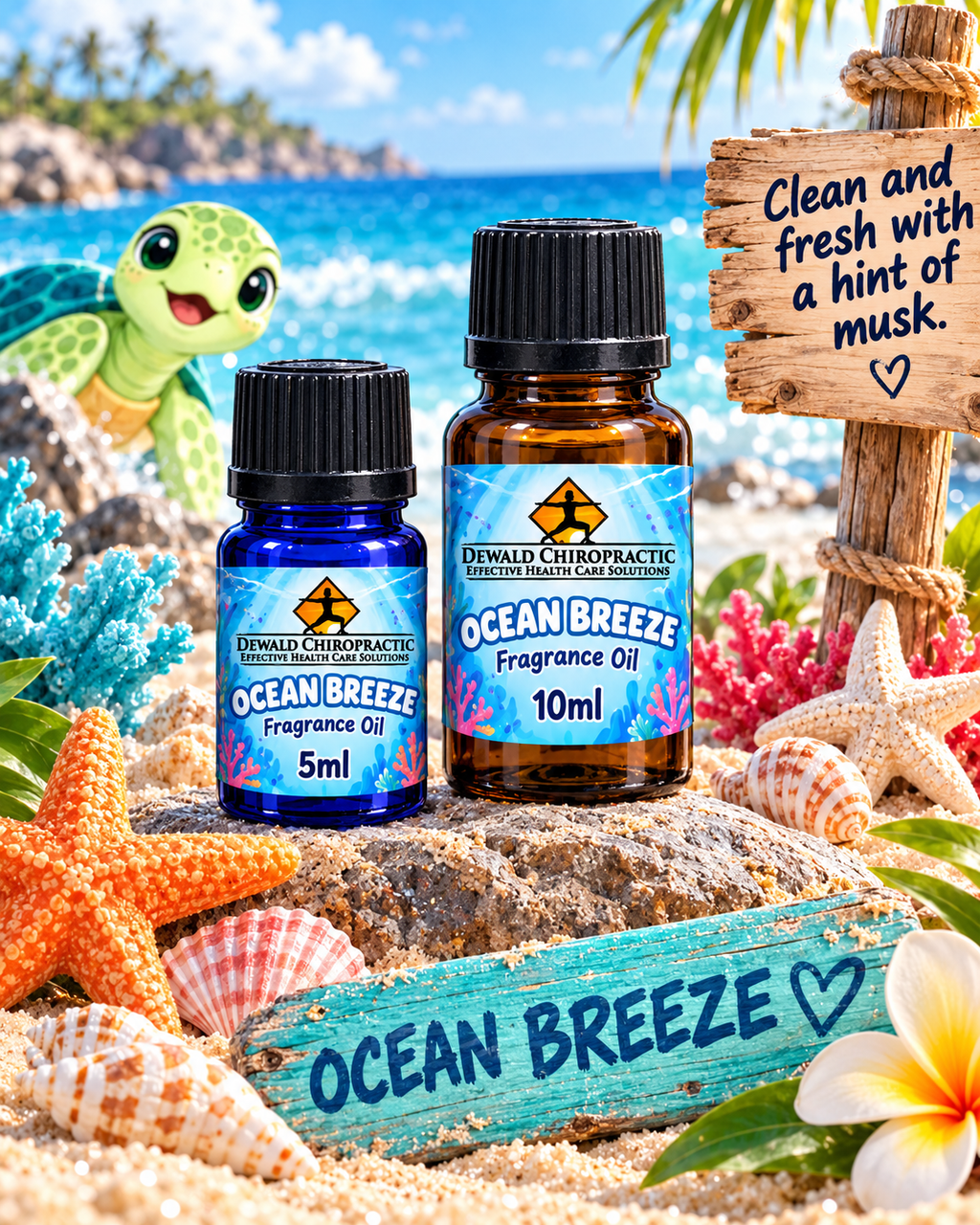 Ocean Breeze Fragrance Oil | Clean Fresh Musk | 5ml & 10ml
