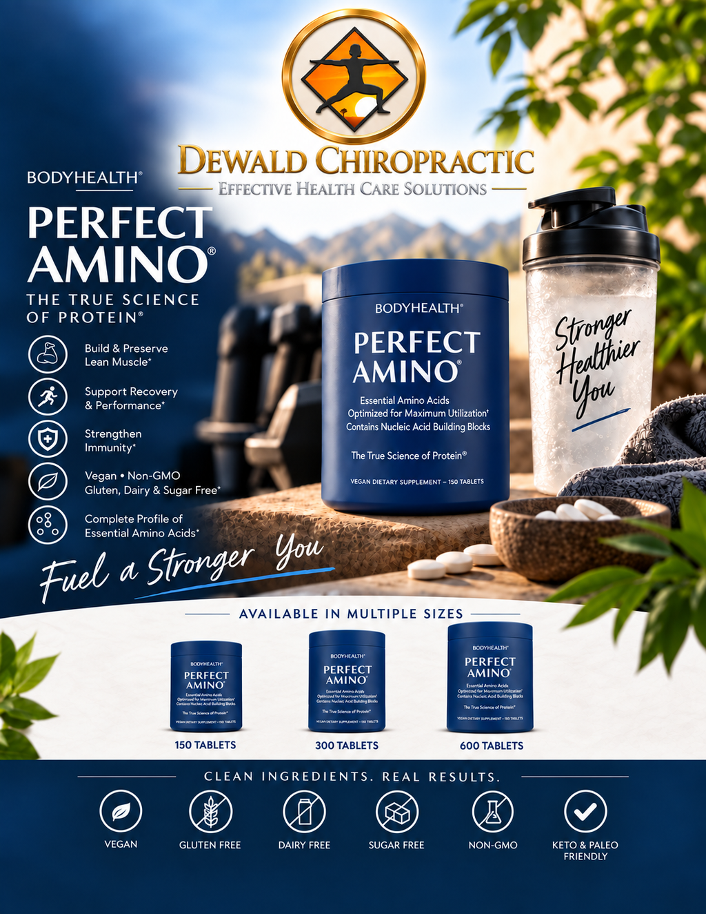 BodyHealth PerfectAmino Essential Amino Acid Tablets