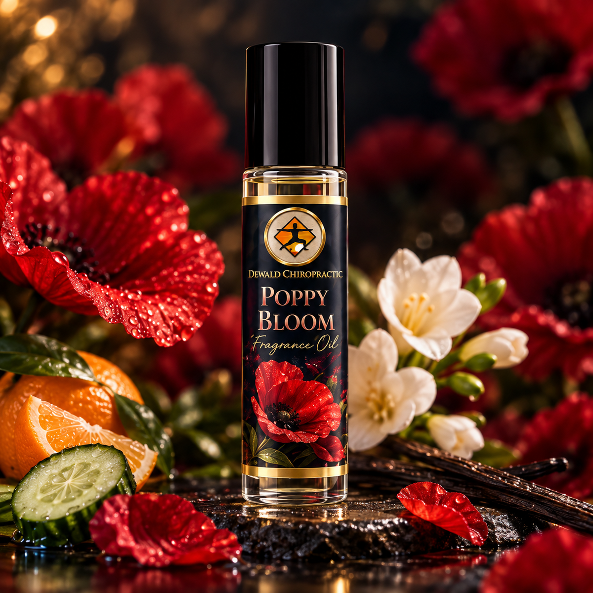 Poppy Bloom Fragrance Oil | Poppy Freesia Mandarin Vanilla Sandalwood | 5ml, 10ml & Roller