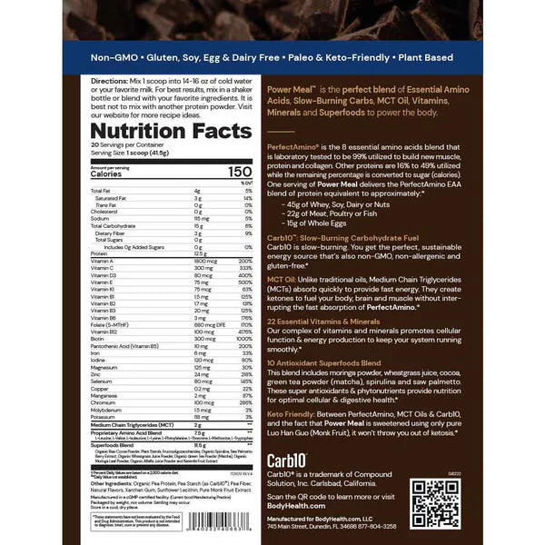 BodyHealth Perfect Amino Power Meal (20 servings)