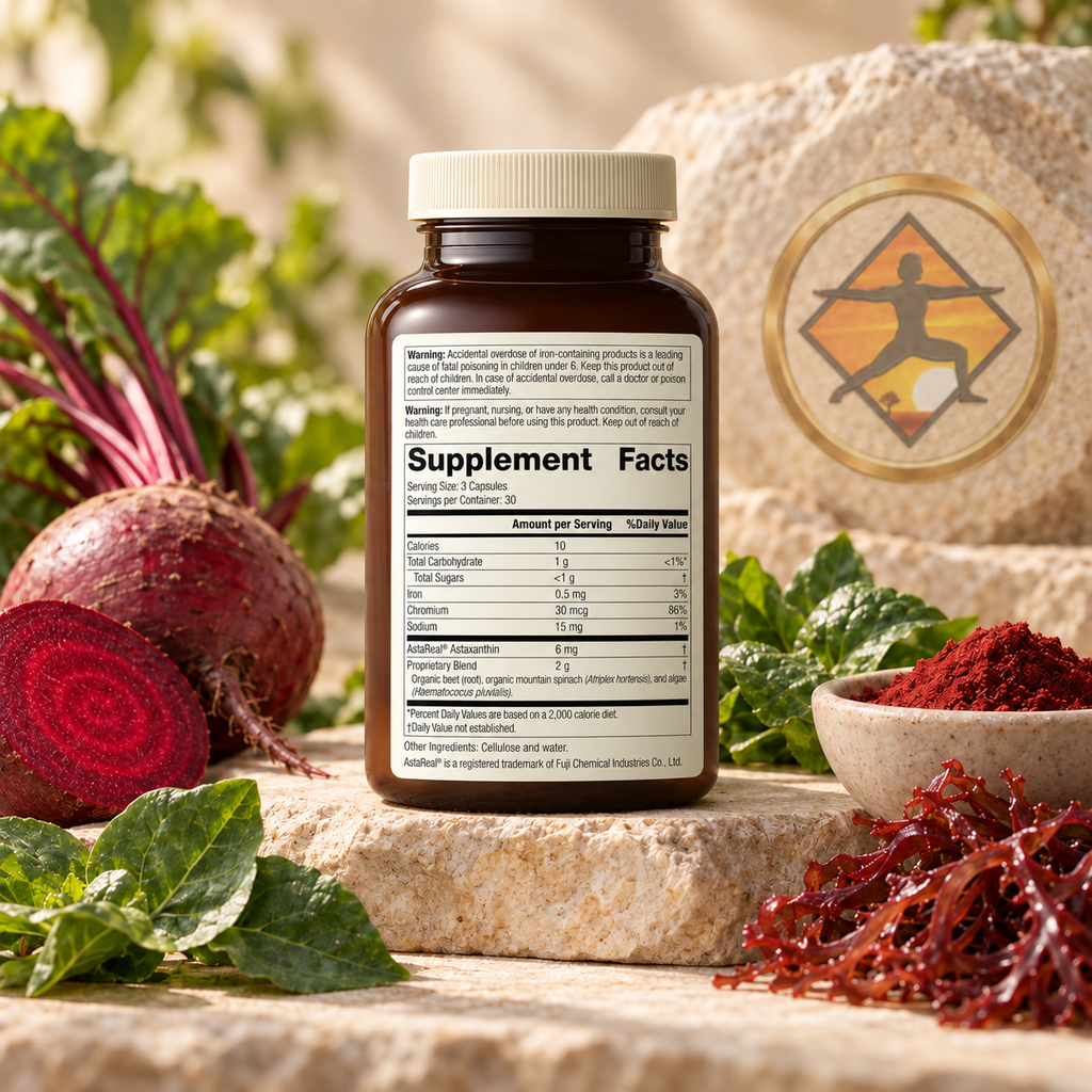 SP® Red Food | Whole Food Astaxanthin Supplement | Cardiometabolic, Active Lifestyle & Healthy Aging Support | 90 Capsules