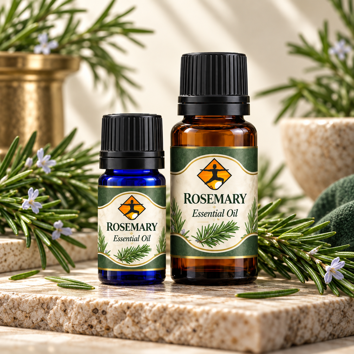 Rosemary Essential Oil (Rosmarinus officinalis) | Herbal Aromatherapy Oil | 5ml & 10ml
