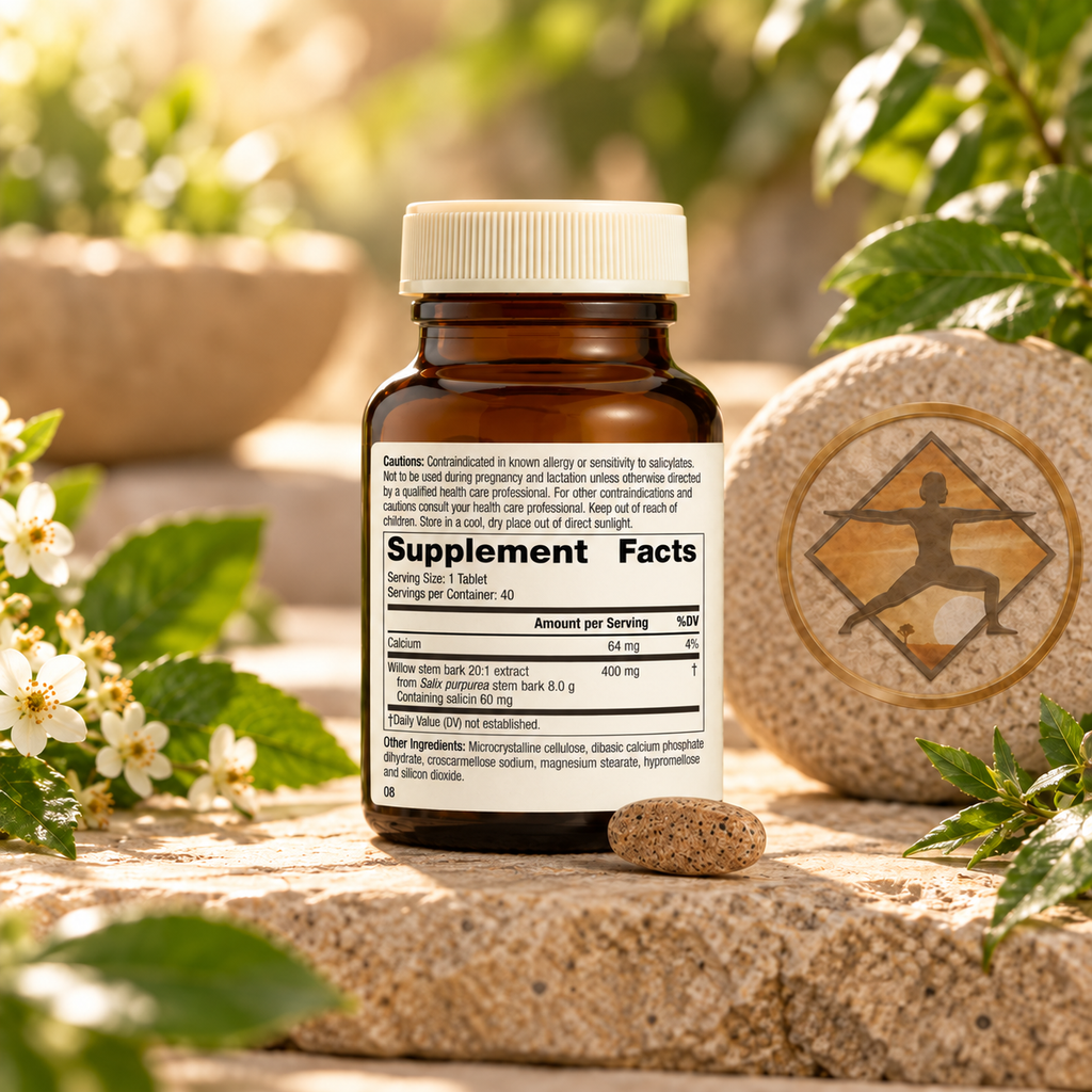 Saligesic® | Willow Bark Herbal Supplement | Joint, Muscle & Musculoskeletal Support | 40 Tablets