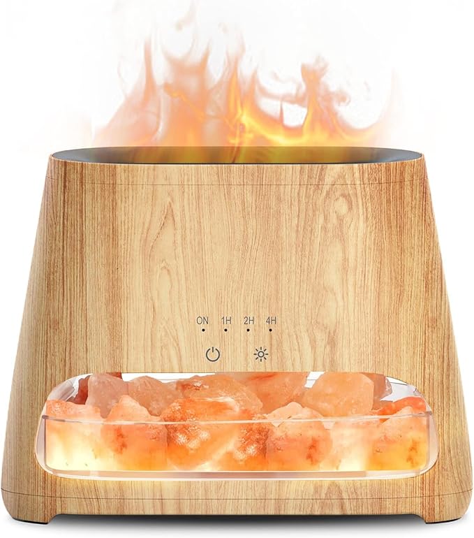 Ultrasonic Essential Oil Himalayan Salt Diffuser