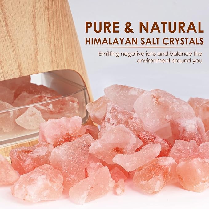 Ultrasonic Essential Oil Himalayan Salt Diffuser