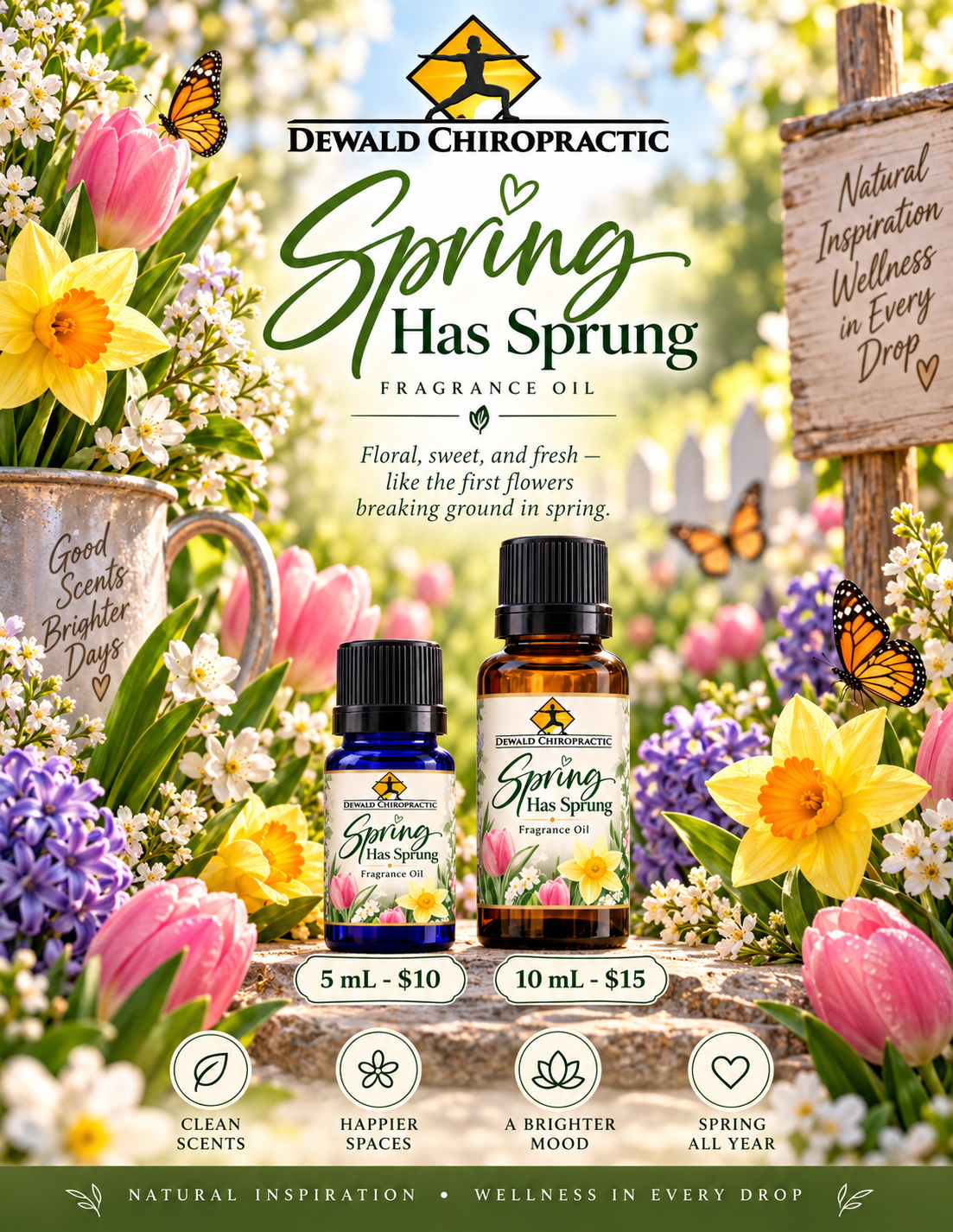 Spring Has Sprung Fragrance Oil | Floral Sweet Fresh Spring Scent | 5ml & 10ml