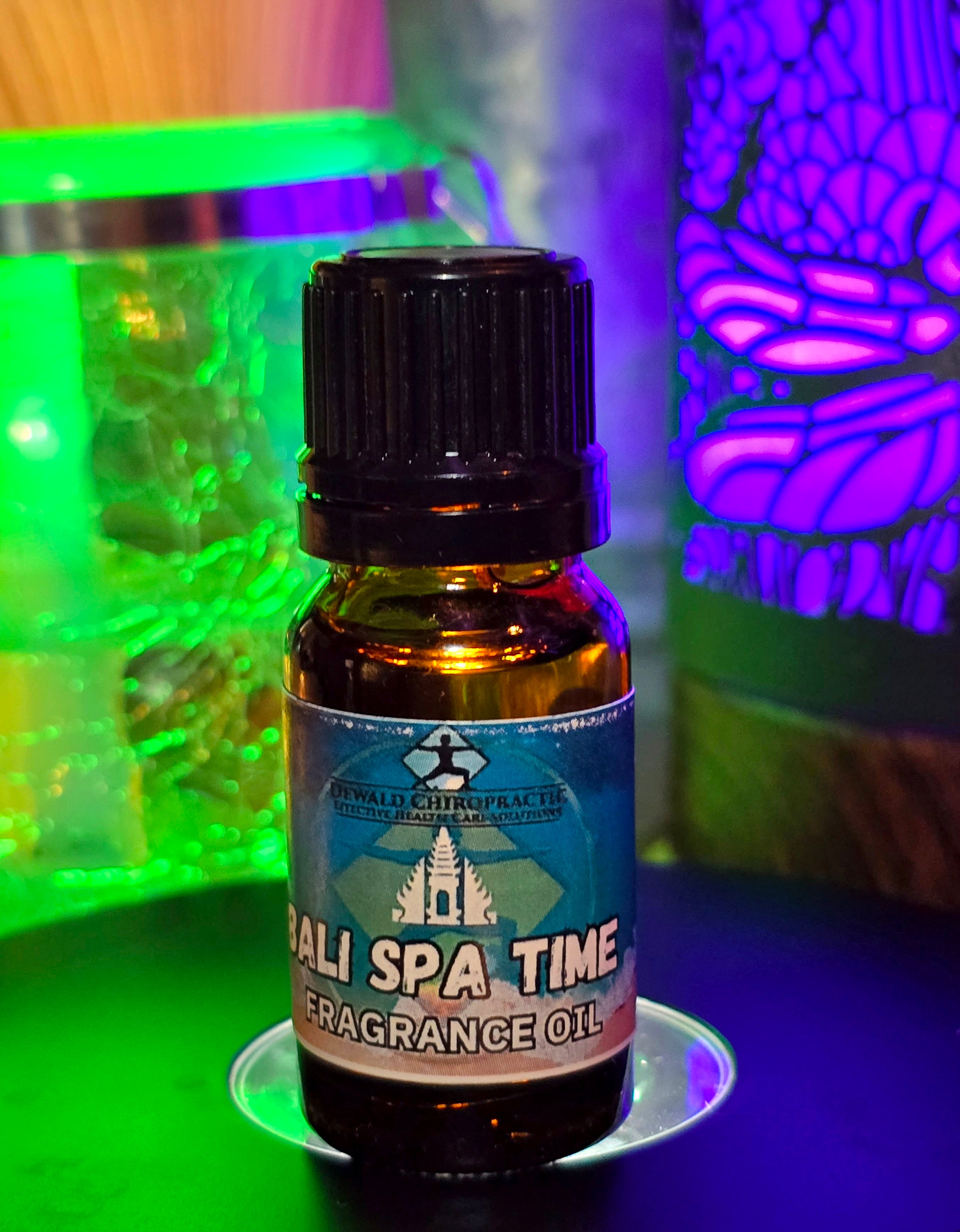 Bali Spa Time Fragrance Oil 10ml bottle Dewald Chiropractic Spa