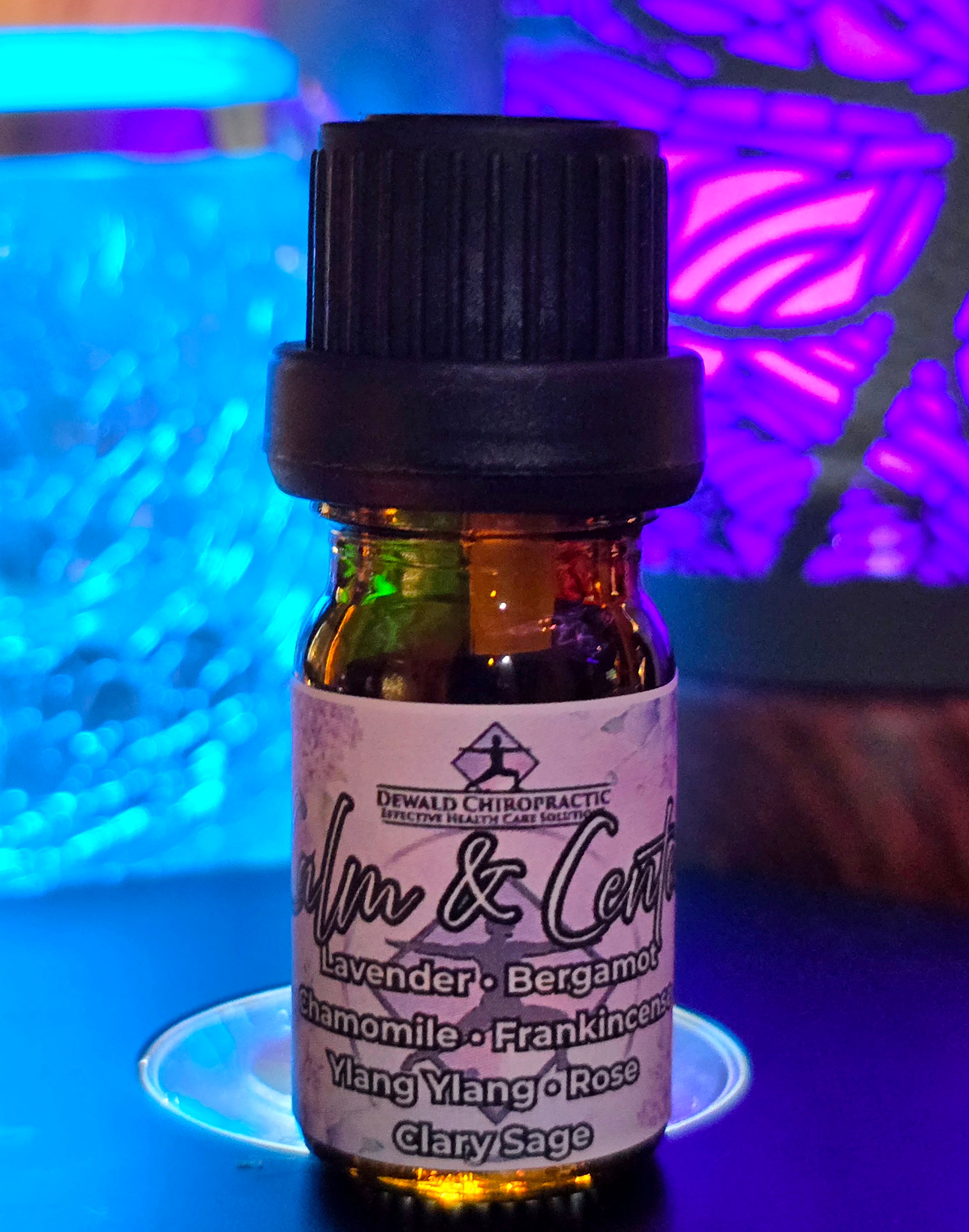 Calm and Center functional oil blend 5ml pure oil Dewald Chiropractic Spa