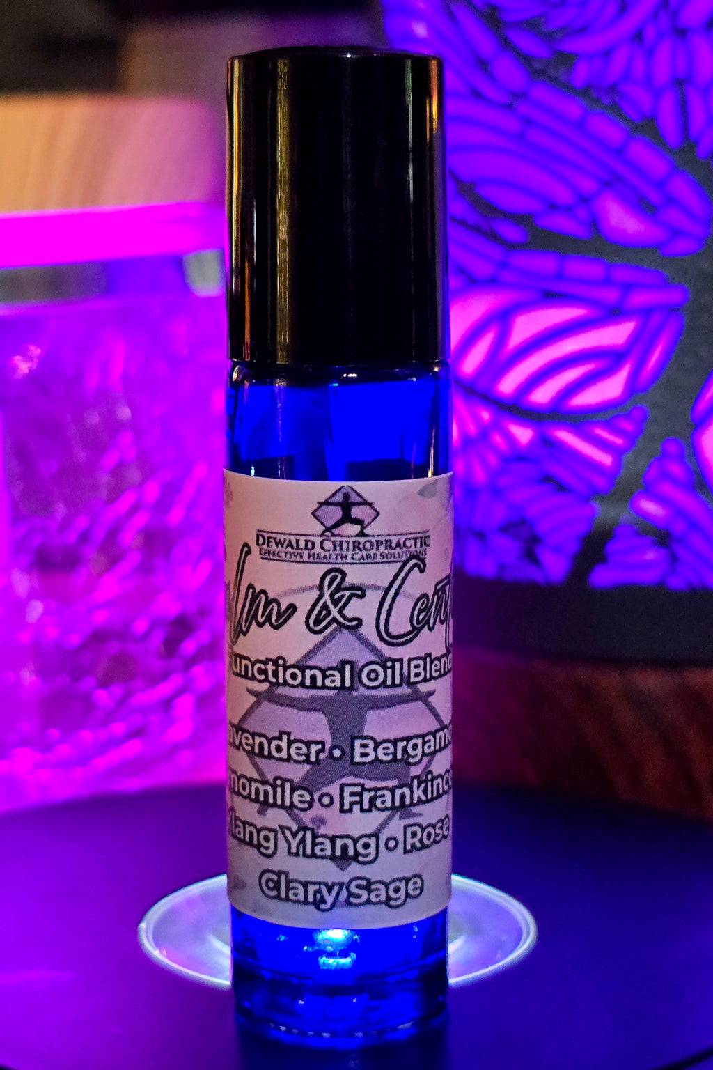 Calm and Center functional oil blend roller MCT topical Dewald Chiropractic Spa
