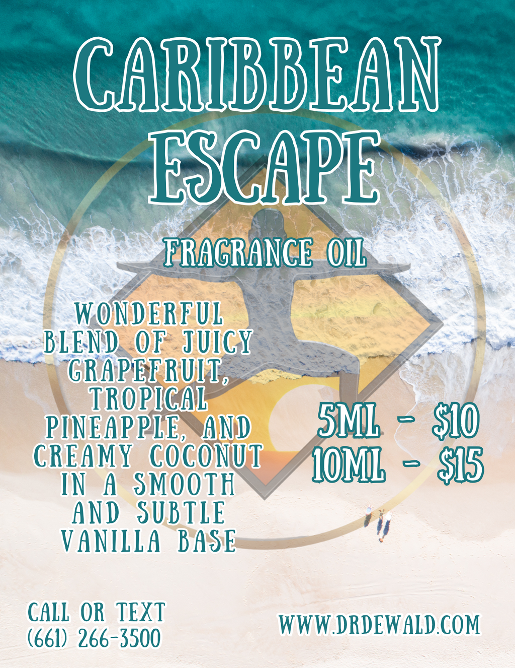 Caribbean Escape fragrance oil grapefruit pineapple coconut tropical scent