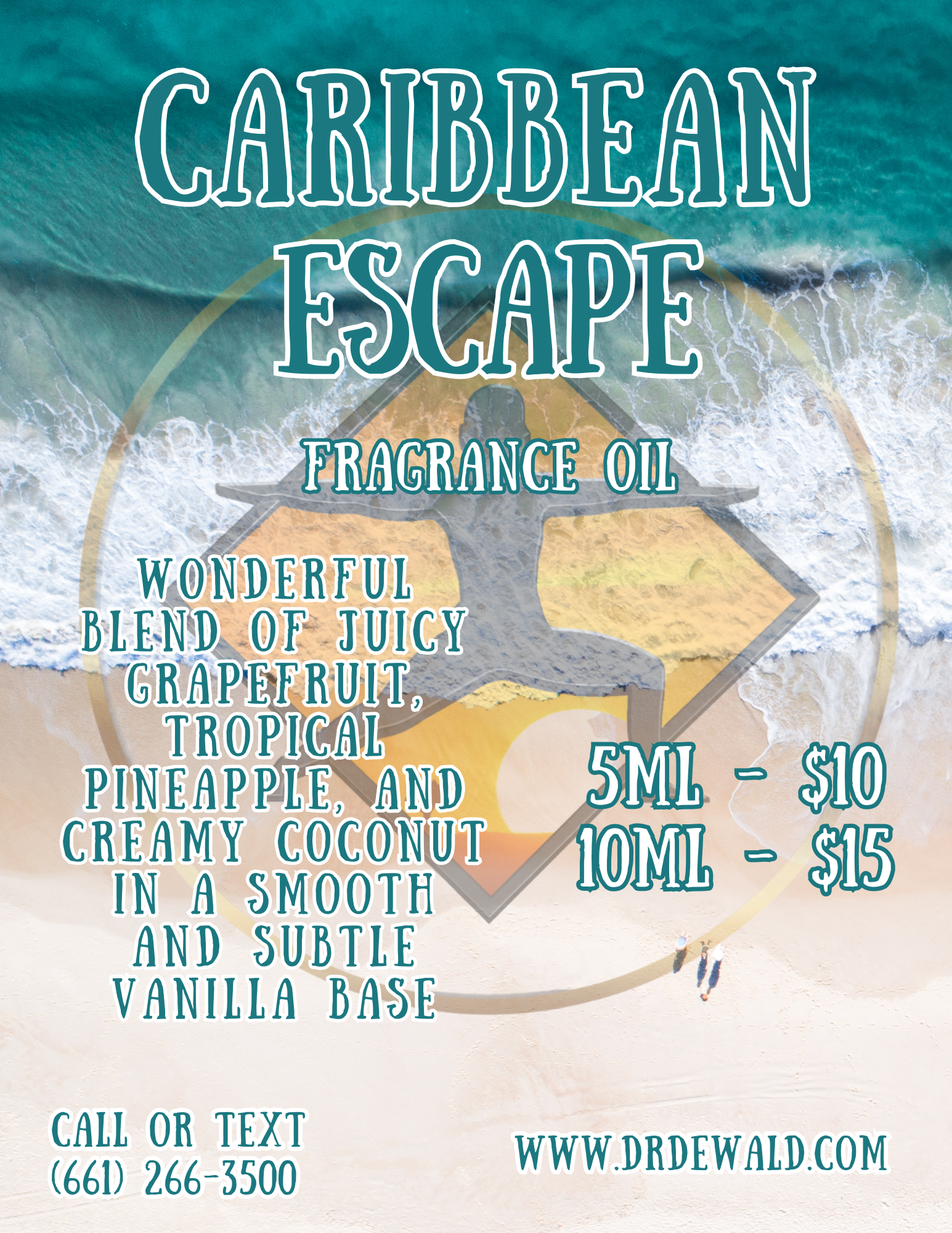 Caribbean Escape fragrance oil grapefruit pineapple coconut tropical scent