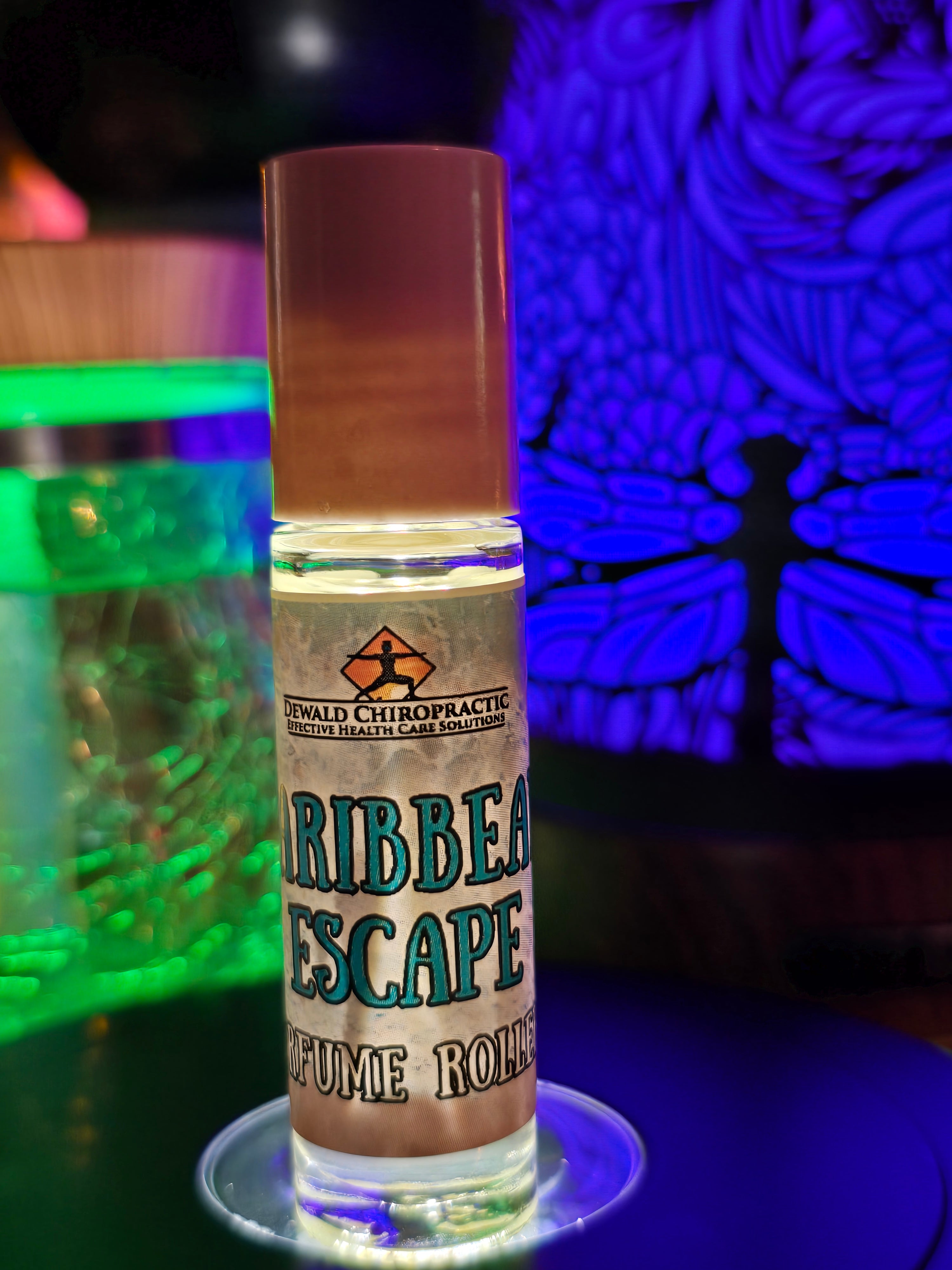 Caribbean Escape perfume roller tropical grapefruit pineapple coconut scent