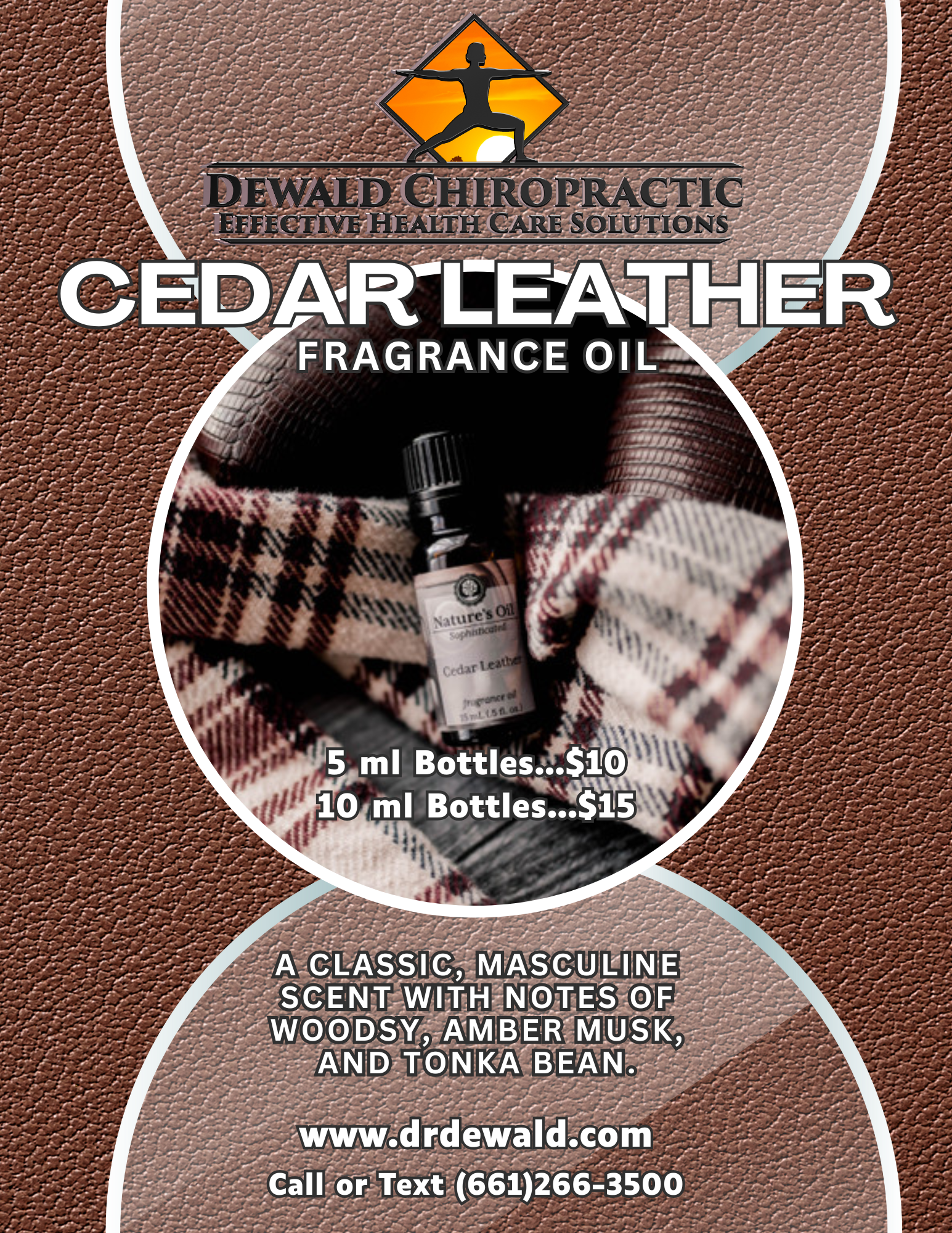 Cedar Leather Fragrance Oil woodsy amber musk tonka scent